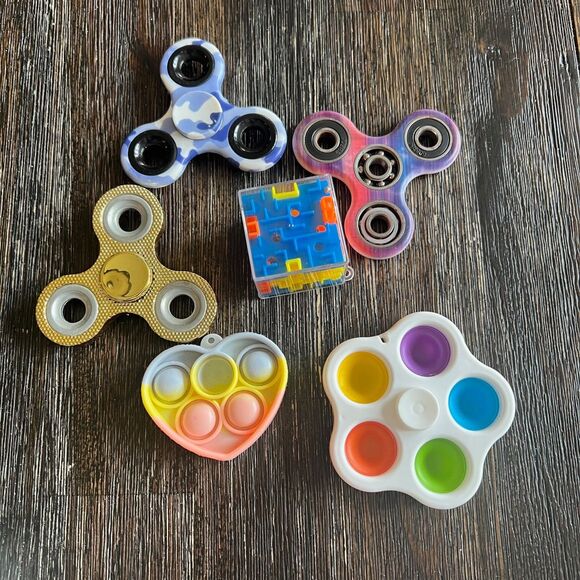 Lot of 12 Yo-Yo Yo Yos Yoball Ball Fidget Spinners Dimple Bubble Popper Pop Maze - Picture 12 of 12